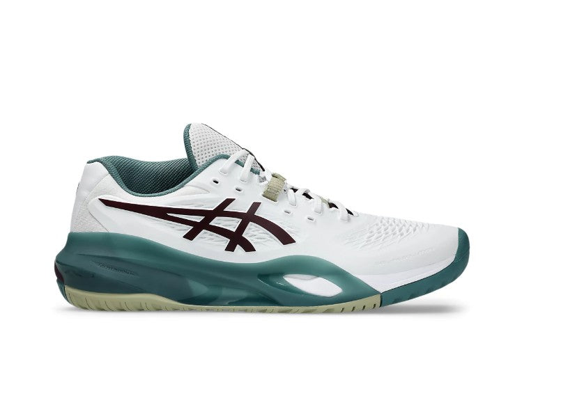 נעלי טניס גברים ASICS GEL-RESOLUTION X WHITE/OBERGINE