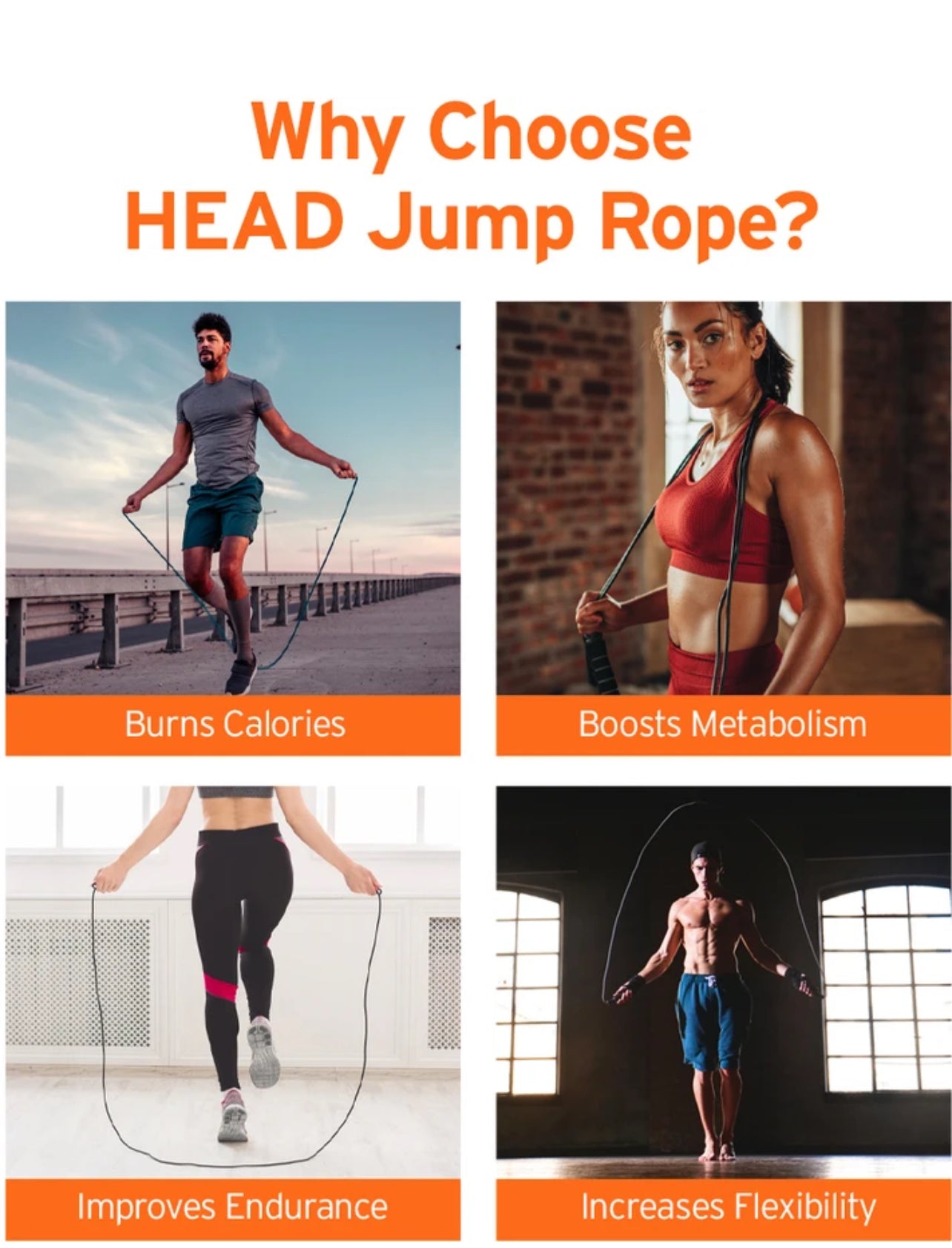 חבל קפיצה איכותי Head